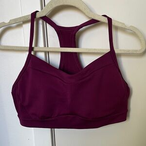 Athleta Vital Sports Bra (2025), color Plum, size M, cup D-DD